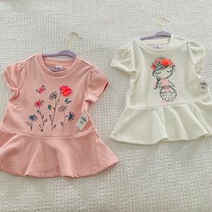 (TWO) NWT GAP PEPLUM TOPS bundle